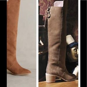 Anthropologie miss Lenka tie back boots